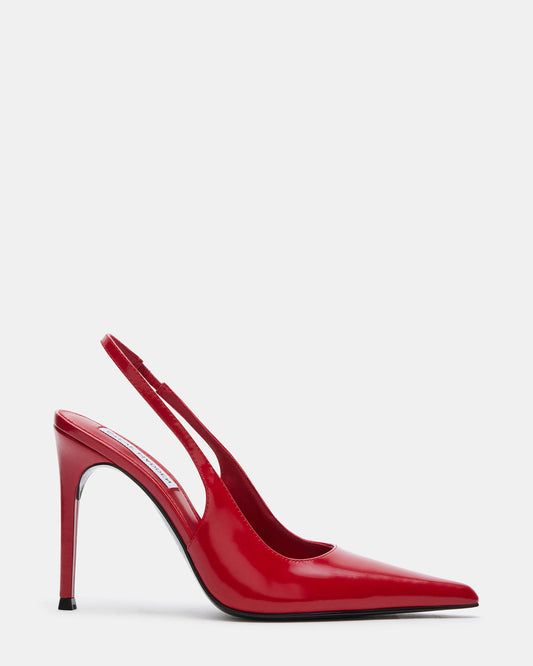 REYES Red Slingback Stiletto Pointed-Toe Pump Women's Heel