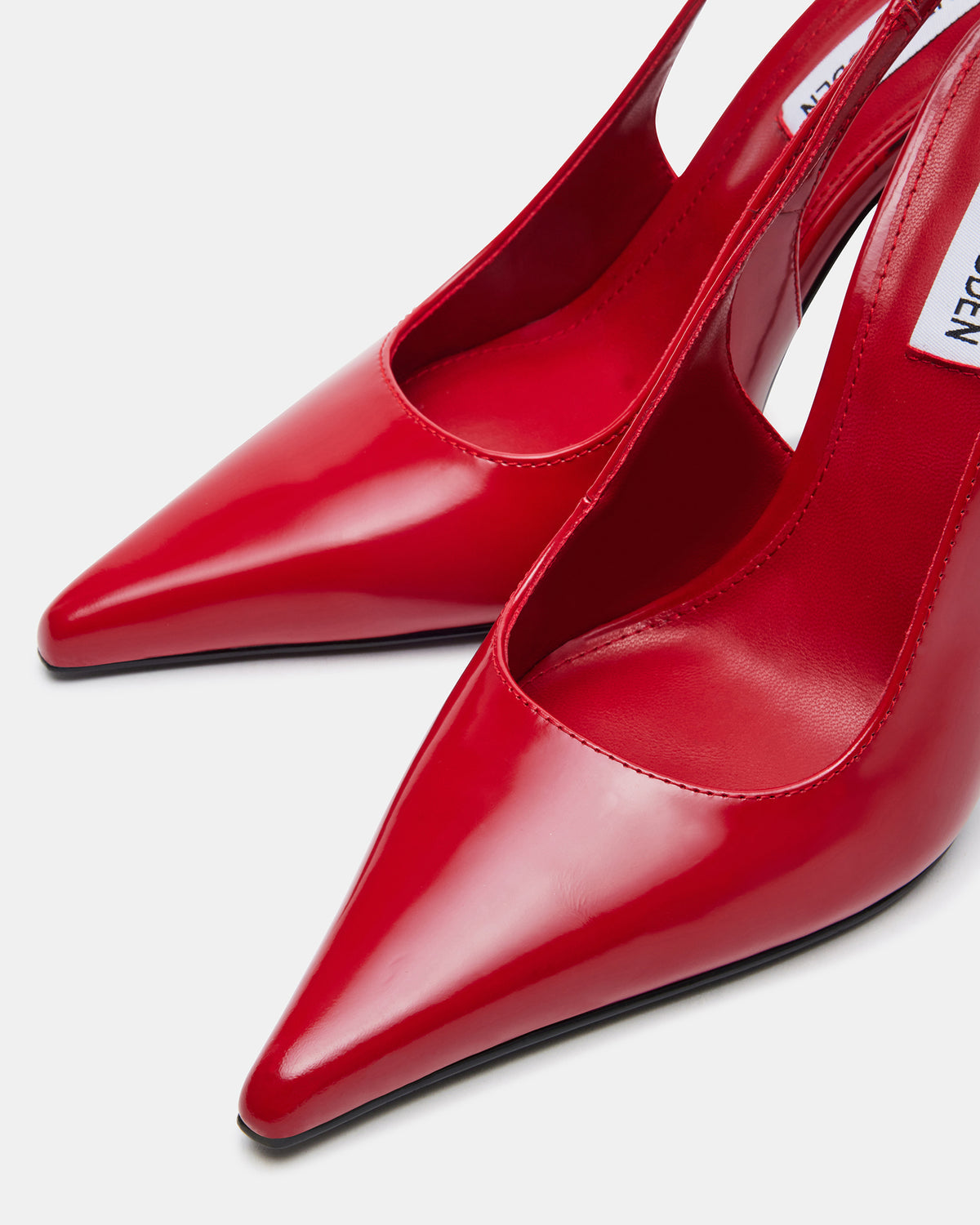 REYES Red Slingback Stiletto Pointed-Toe Pump Women's Heel