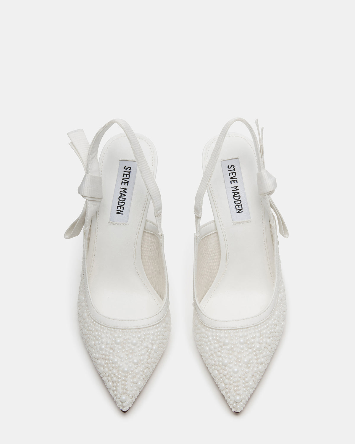 BRI White Lace Slingback Pump Women's Heel