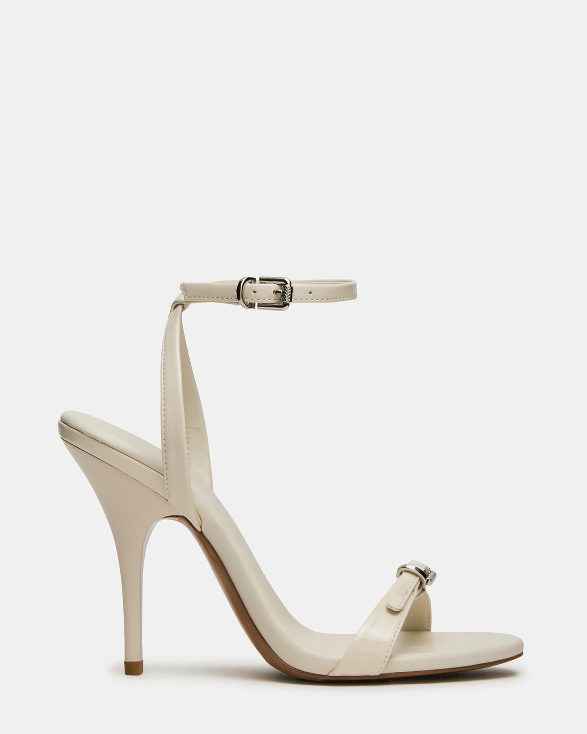 FOXX Bone Patent Strappy Stiletto Open-Toe Women's Heel