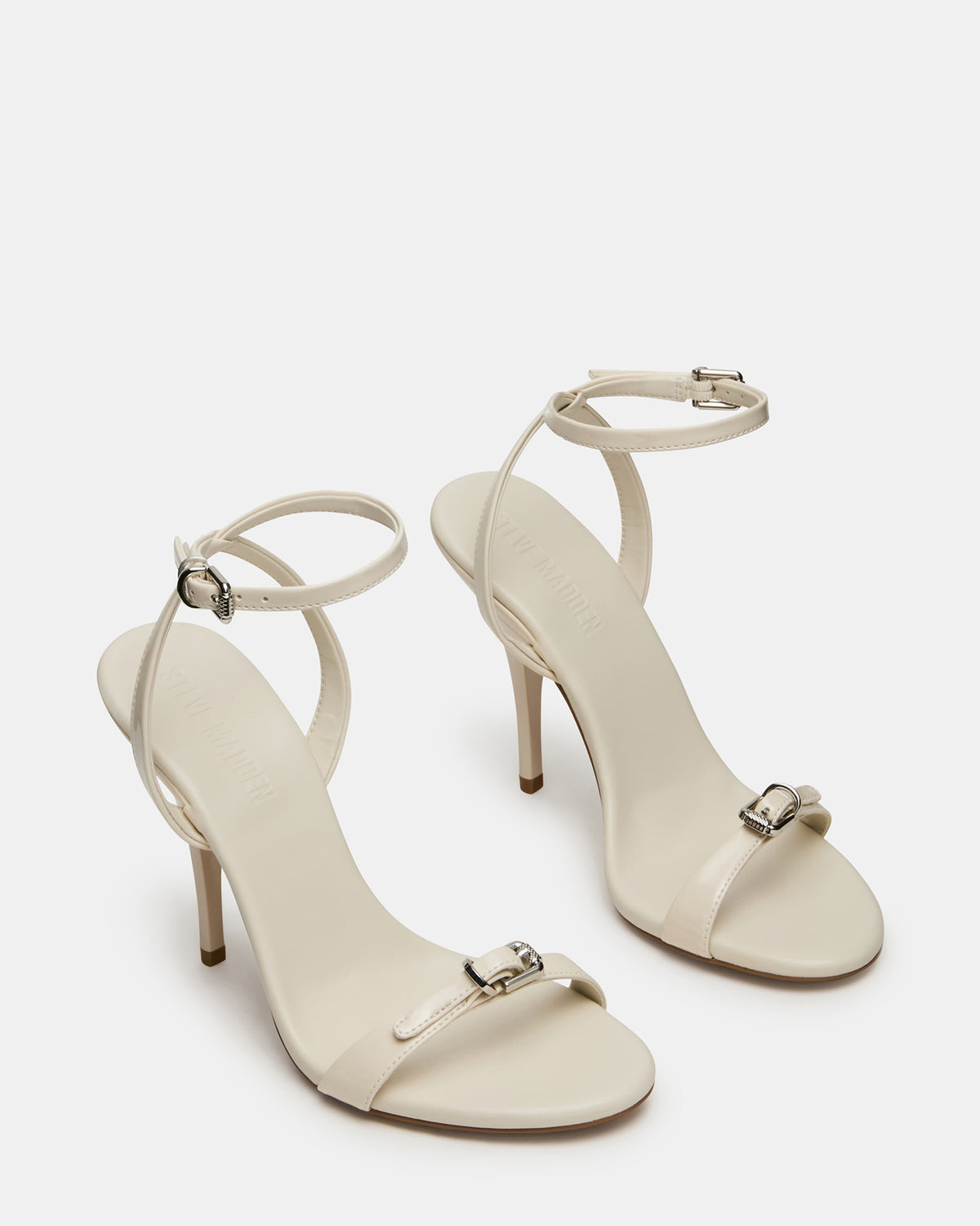 FOXX Bone Patent Strappy Stiletto Open-Toe Women's Heel