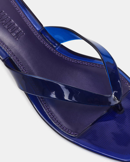 TRACIE Jelly Navy Thong Strap Women's Kitten Heel