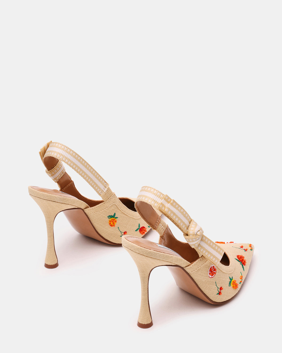 BRI Raffia Fruit Multi Slingback Pump Women's Heel