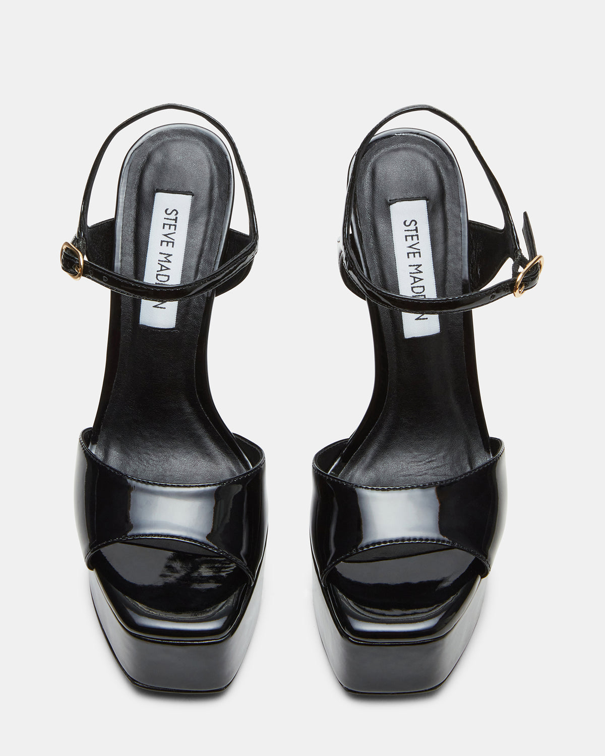 COLOGNE Black Patent Platform Stiletto Women's Heel