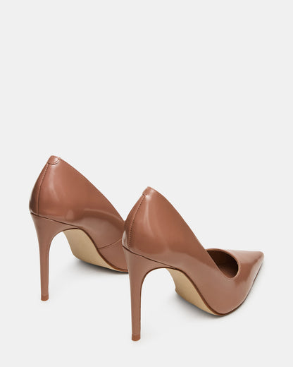 NOIR Mocha Pointed-Toe Stiletto Pump Women's Heels