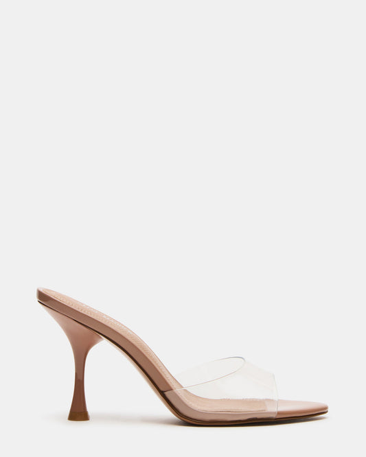 SANTI Clear Pointed-Toe Mule Women's Heel