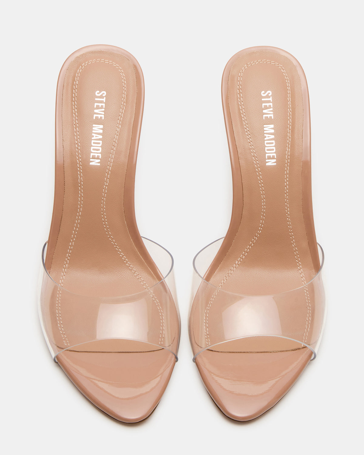 SANTI Clear Pointed-Toe Mule Women's Heel