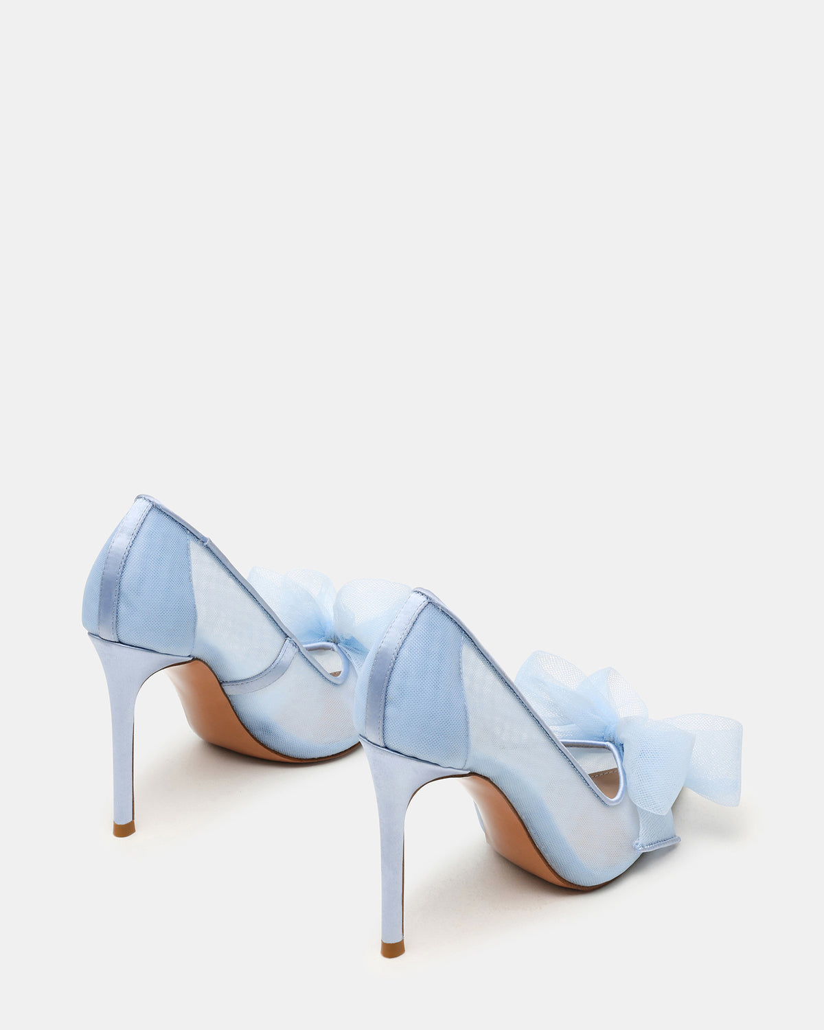 TAFFY Blue Bow Pointed-Toe Stiletto Pump Women's Heel