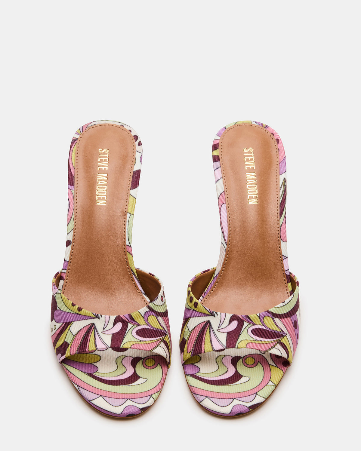 KENDRIX Pink Print Women's Mule Heel