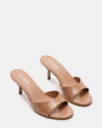 KENDRIX Blush Leather Women's Mule Heel