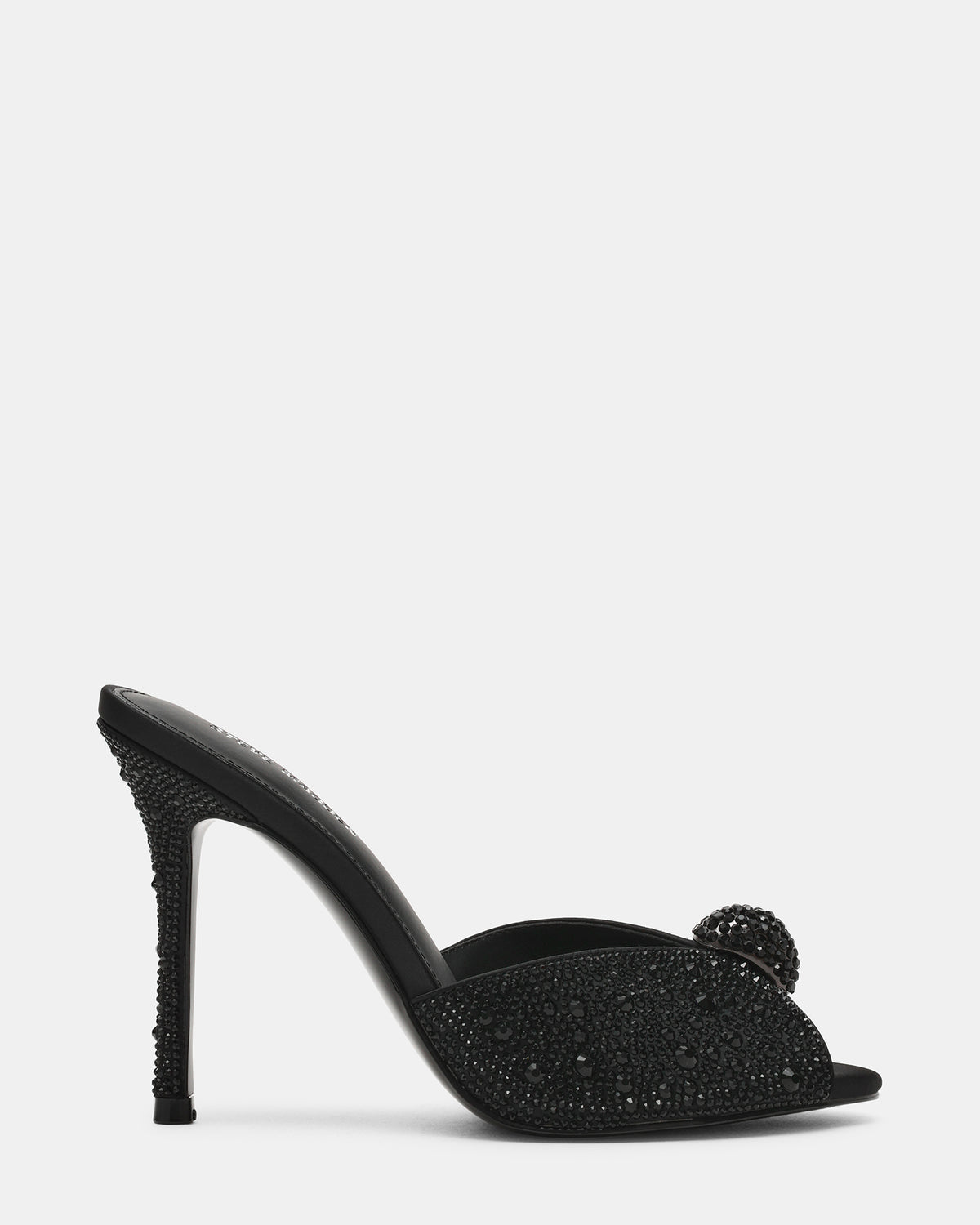 PRIYA Black Rhinestones Mule Women's Heel