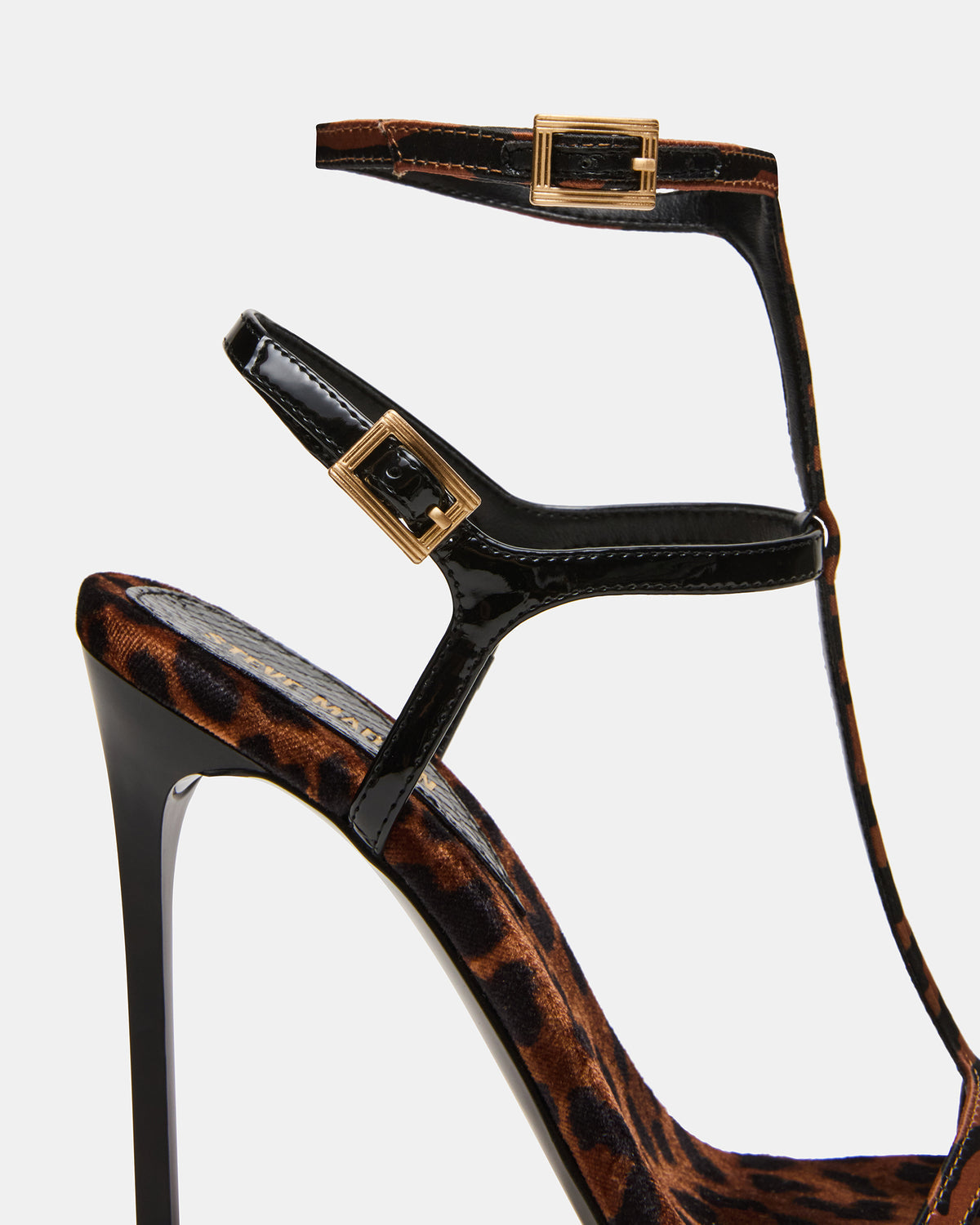 SALMA Animal Multi Stiletto Strappy Open-Toe Ankle Strap Women's Heel
