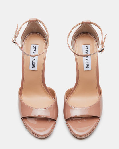 WILEY Blush Patent Women's Open Toe Stiletto Heel