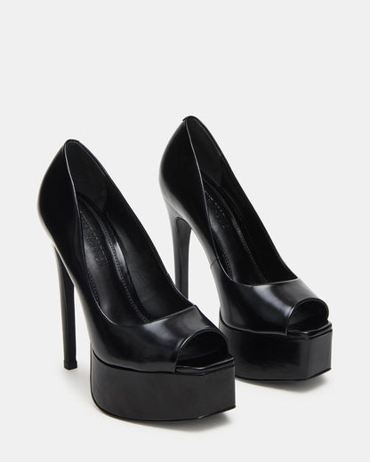 IVES Black Box Platform Square-Toe Stiletto Women's Heel