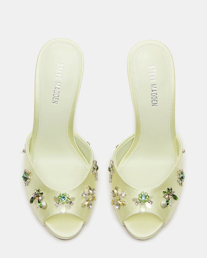 PRIYA Butter Yellow Stones Mule Women's Heel