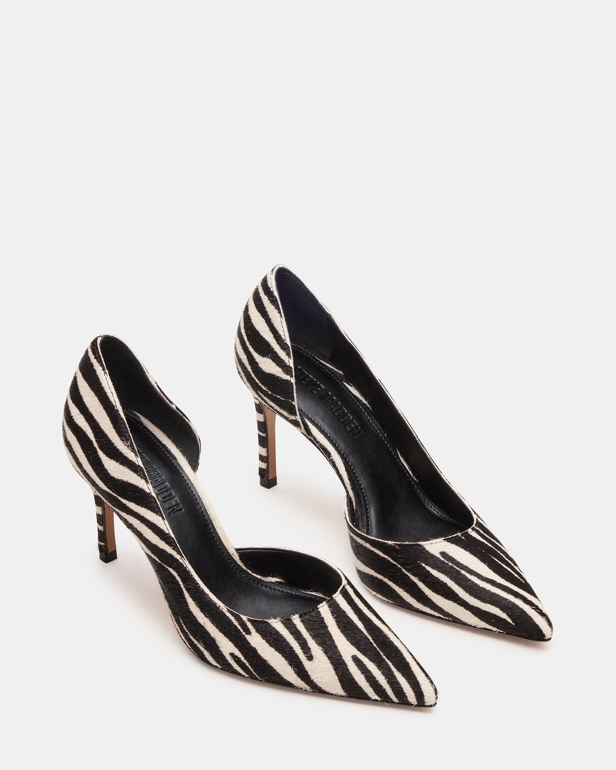 NULA Zebra Pointed-Toe Stiletto Pump Women's Heel