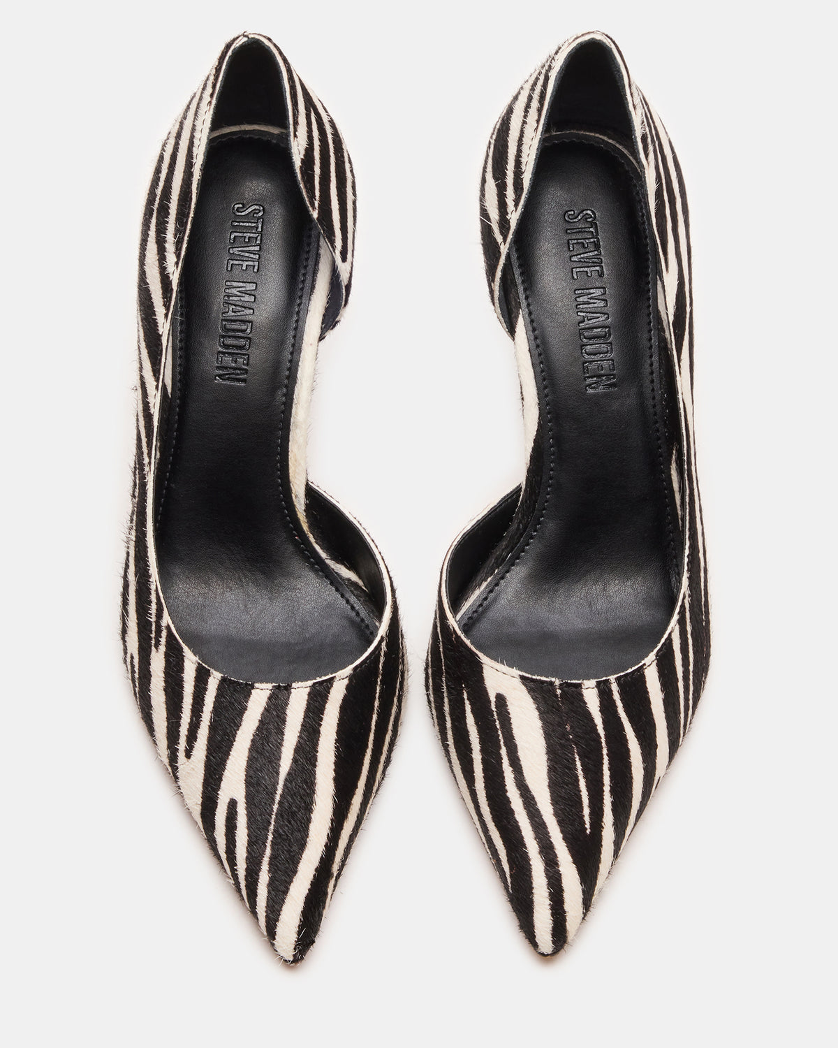 NULA Zebra Pointed-Toe Stiletto Pump Women's Heel
