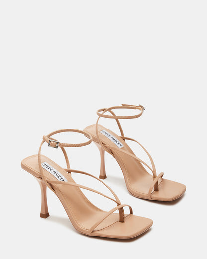 ANNIE Natural Women's Strappy Square Toe Heel