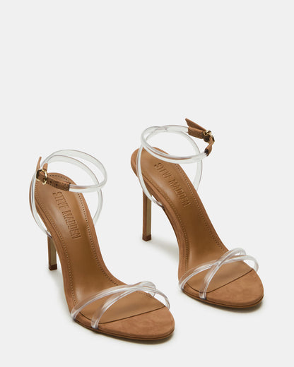JYPSEY Clear Strappy Stiletto Women's Heel