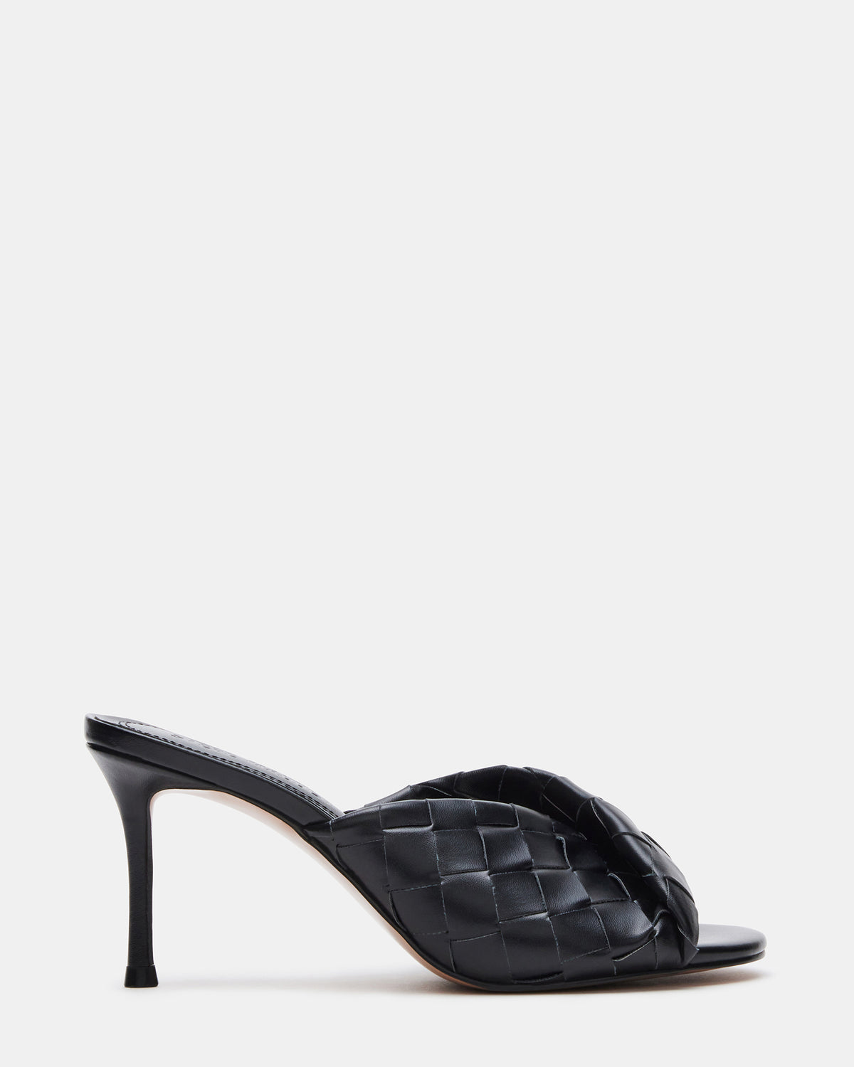 KOUTURE Black Stiletto Mule Heel | Women's Heels