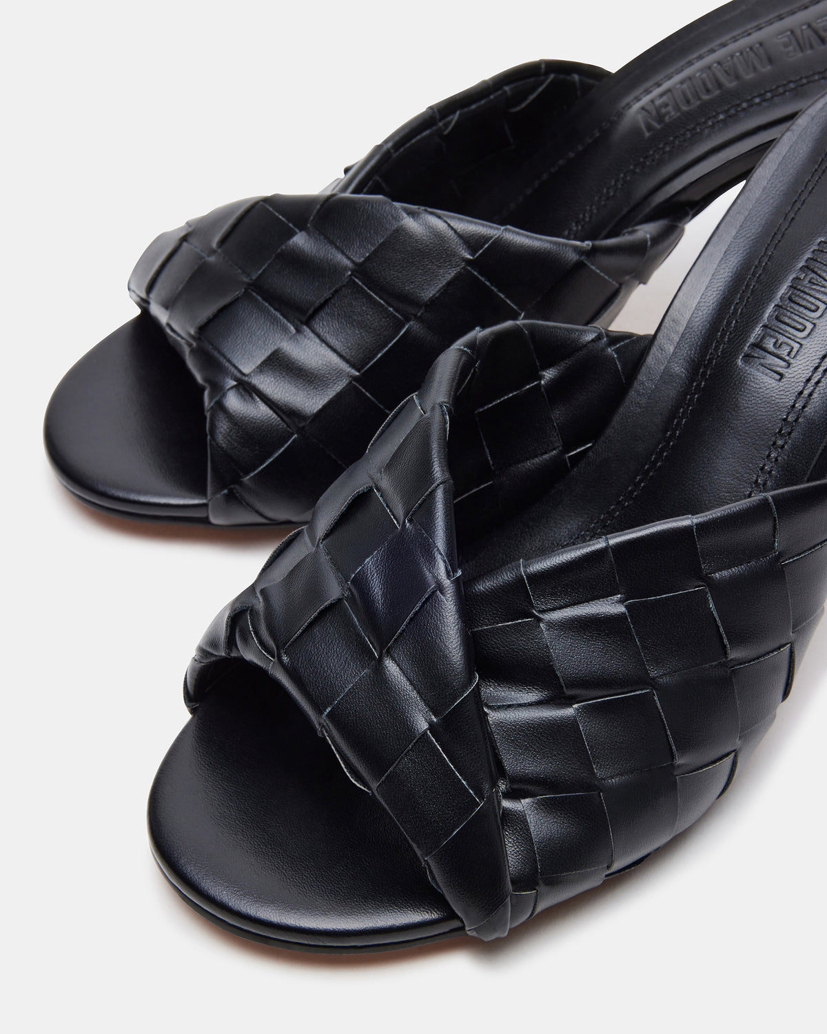 KOUTURE Black Stiletto Mule Heel | Women's Heels
