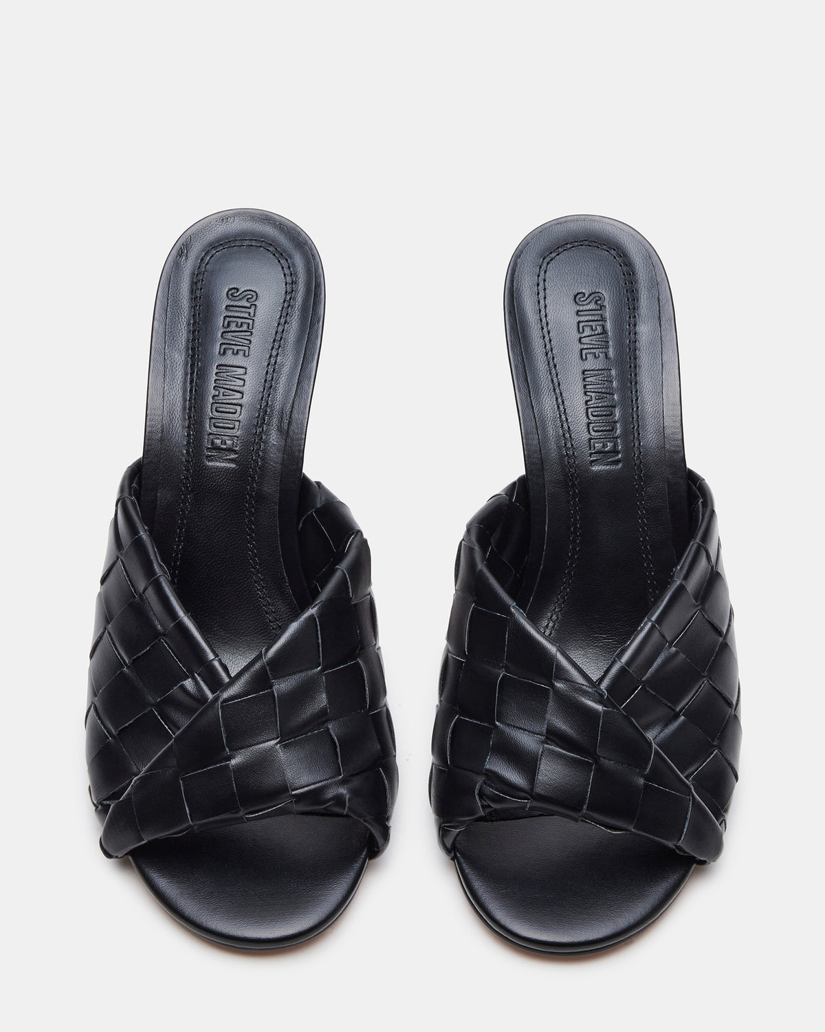 KOUTURE Black Stiletto Mule Heel | Women's Heels