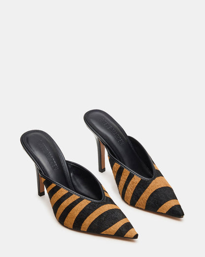 LITA Tiger Pointed-Toe Mule Pump Women's Heel
