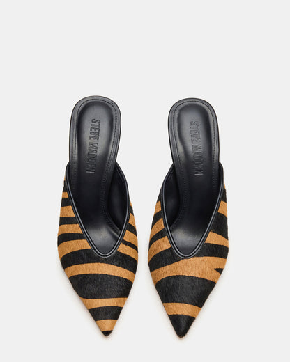 LITA Tiger Pointed-Toe Mule Pump Women's Heel