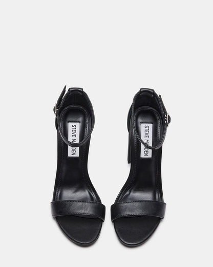 CARRSON Black Leather Women's Heel