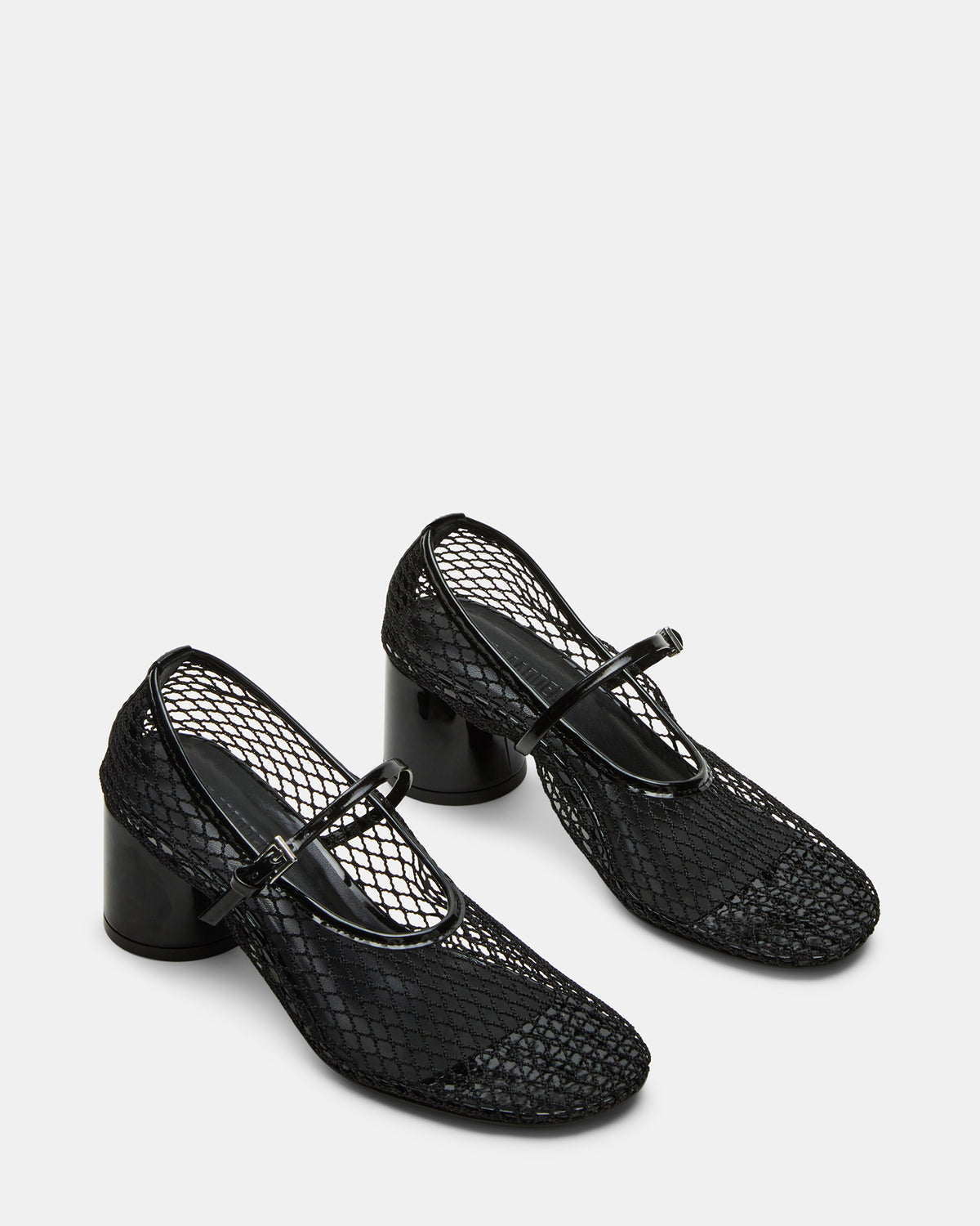 RAYNOR Black Women's Mary Jane Mesh Block Heel