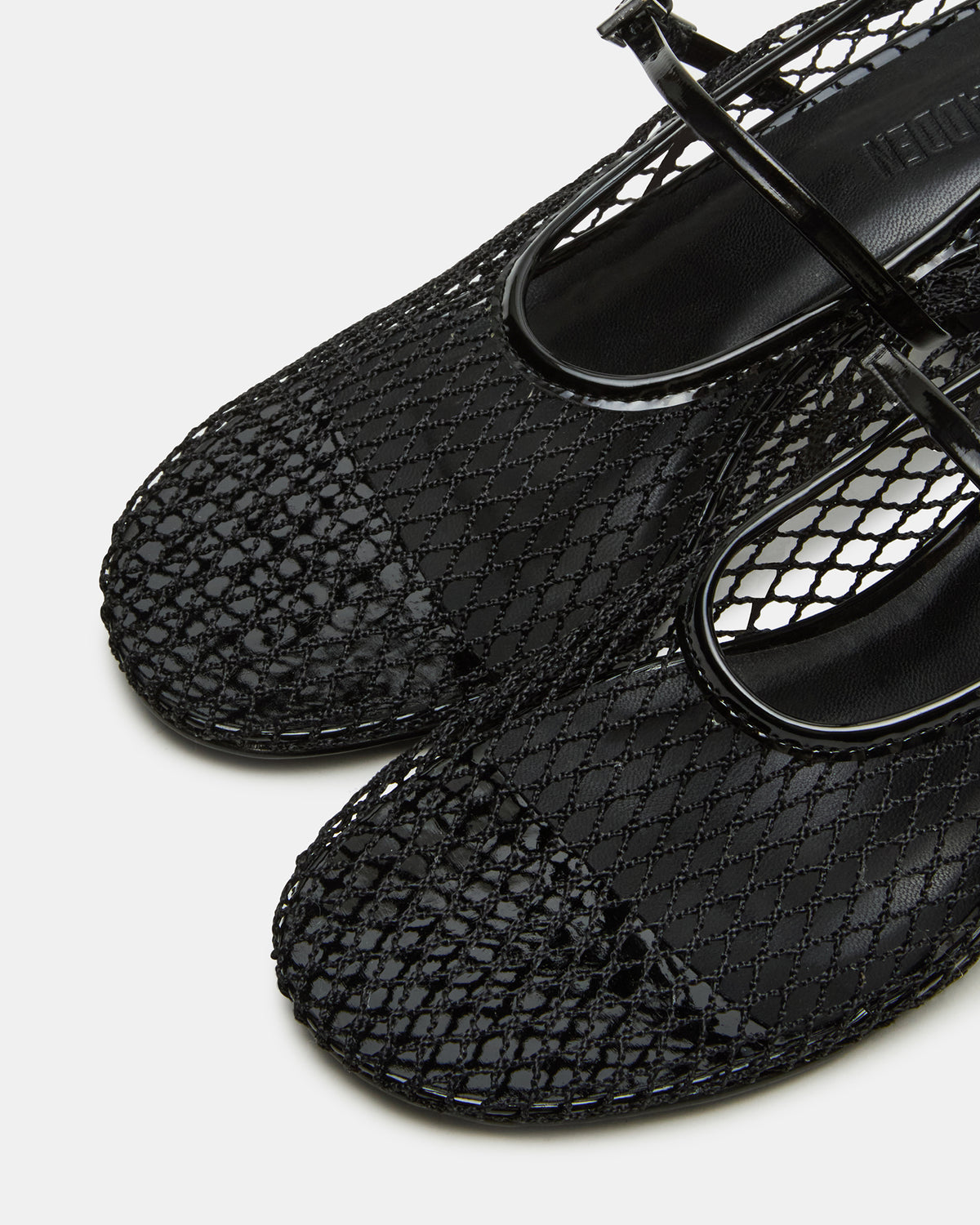 RAYNOR Black Women's Mary Jane Mesh Block Heel
