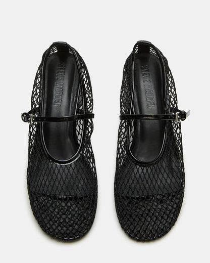 RAYNOR Black Women's Mary Jane Mesh Block Heel