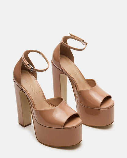 NIGHTFALL Blush Patent Women's Platform Blcok Heel
