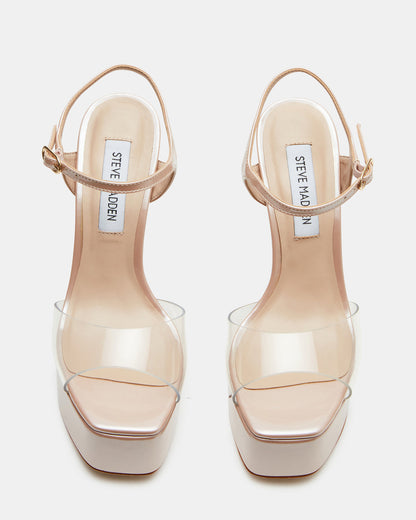 COLOGNE Clear Platform Stiletto Women's Heel