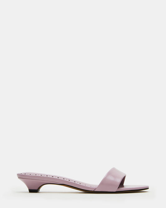 BERRY Pink Women's Mule Kitten Heel
