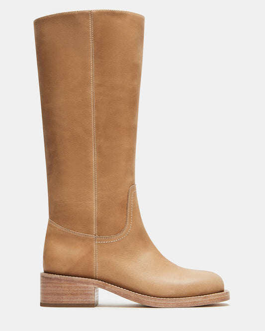 RIGGS Banana Leather Square-Toe Women's Boot