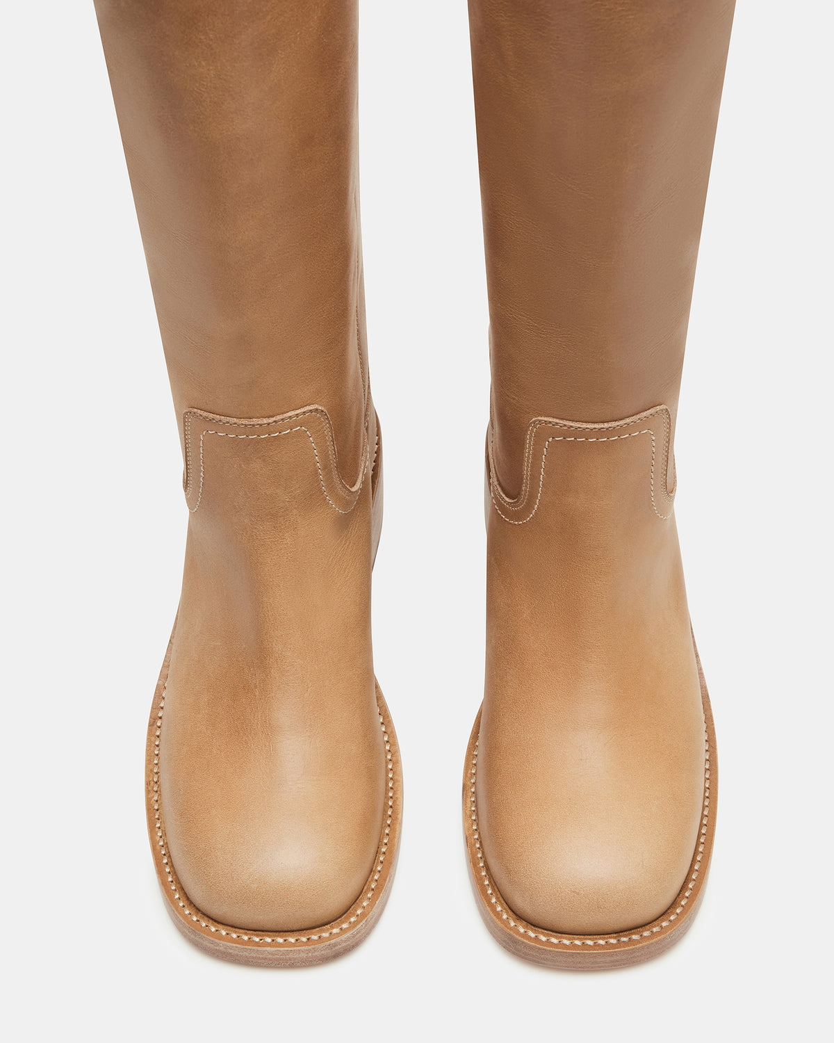 RIGGS Banana Leather Square-Toe Women's Boot