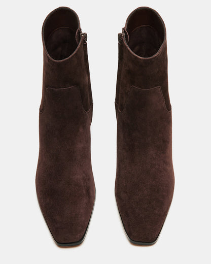 DUSTY Chocolate Brown Suede Women's Ankle Boot