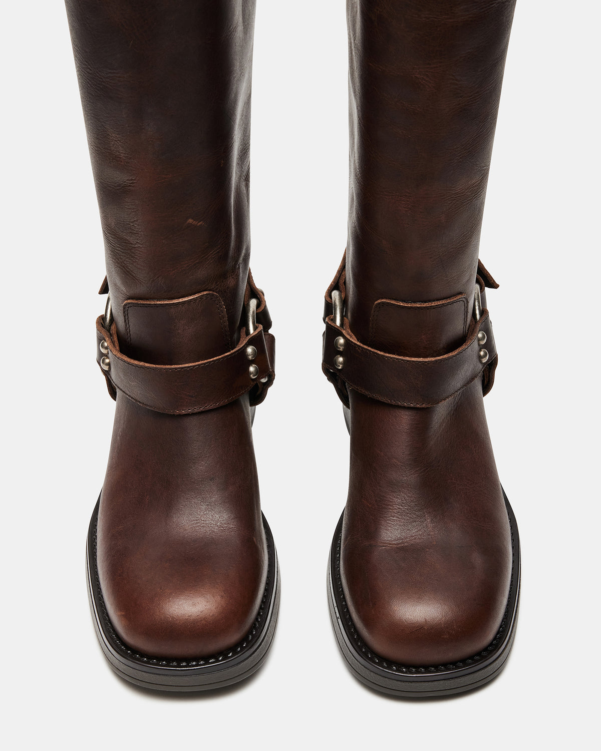 ASTOR Brown Leather Knee-High Boot | Women's Boots