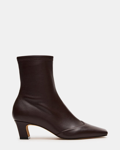 JETER Brown Square-Toe Women's Ankle Boot