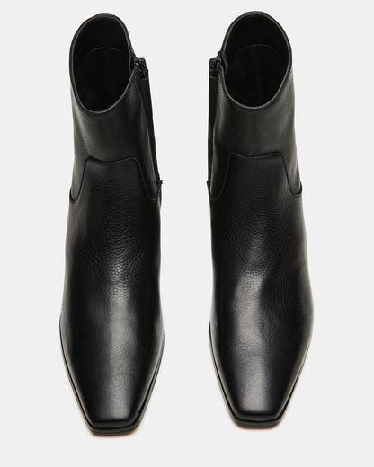 DUSTY Black Leather Women's Ankle Boot