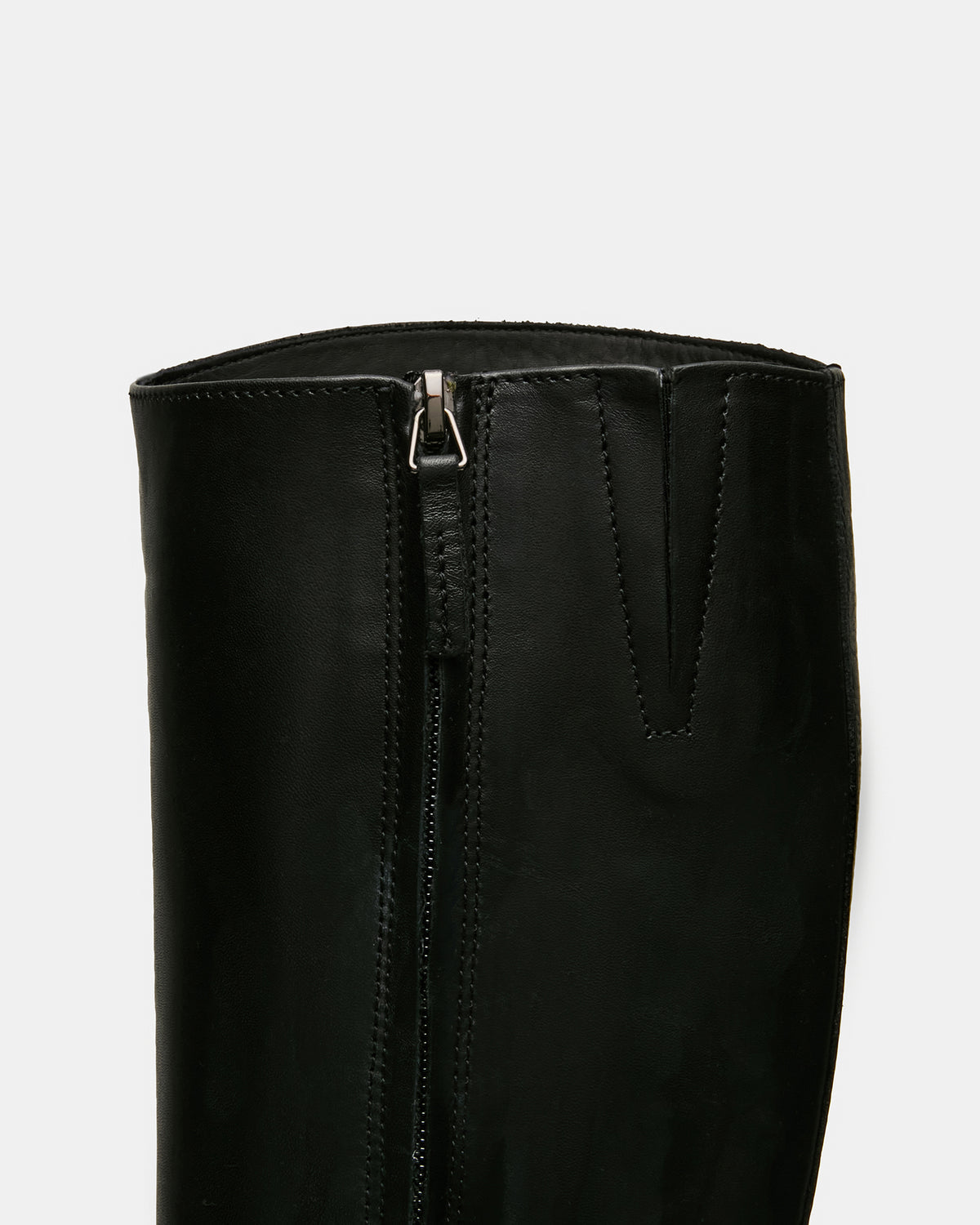 BELMONT Black Leather Knee-High Women's Riding Boot