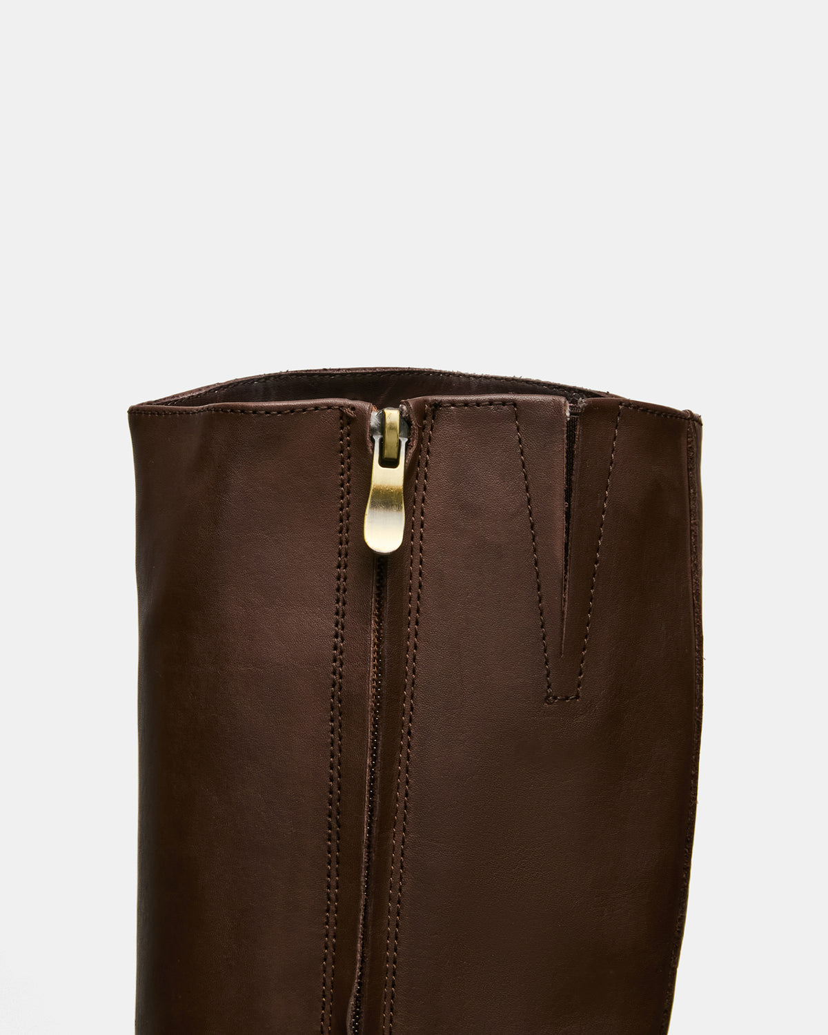 BELMONT Brown Leather Knee-High Women's Riding Boot