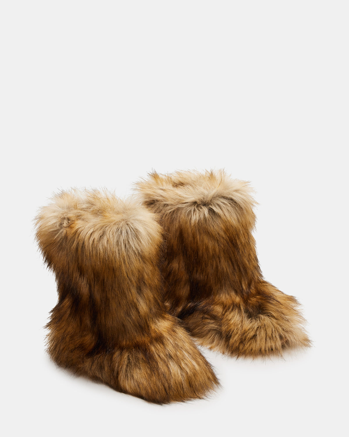 BEASTIE Tan Multi Women's Faux Fur Bootie