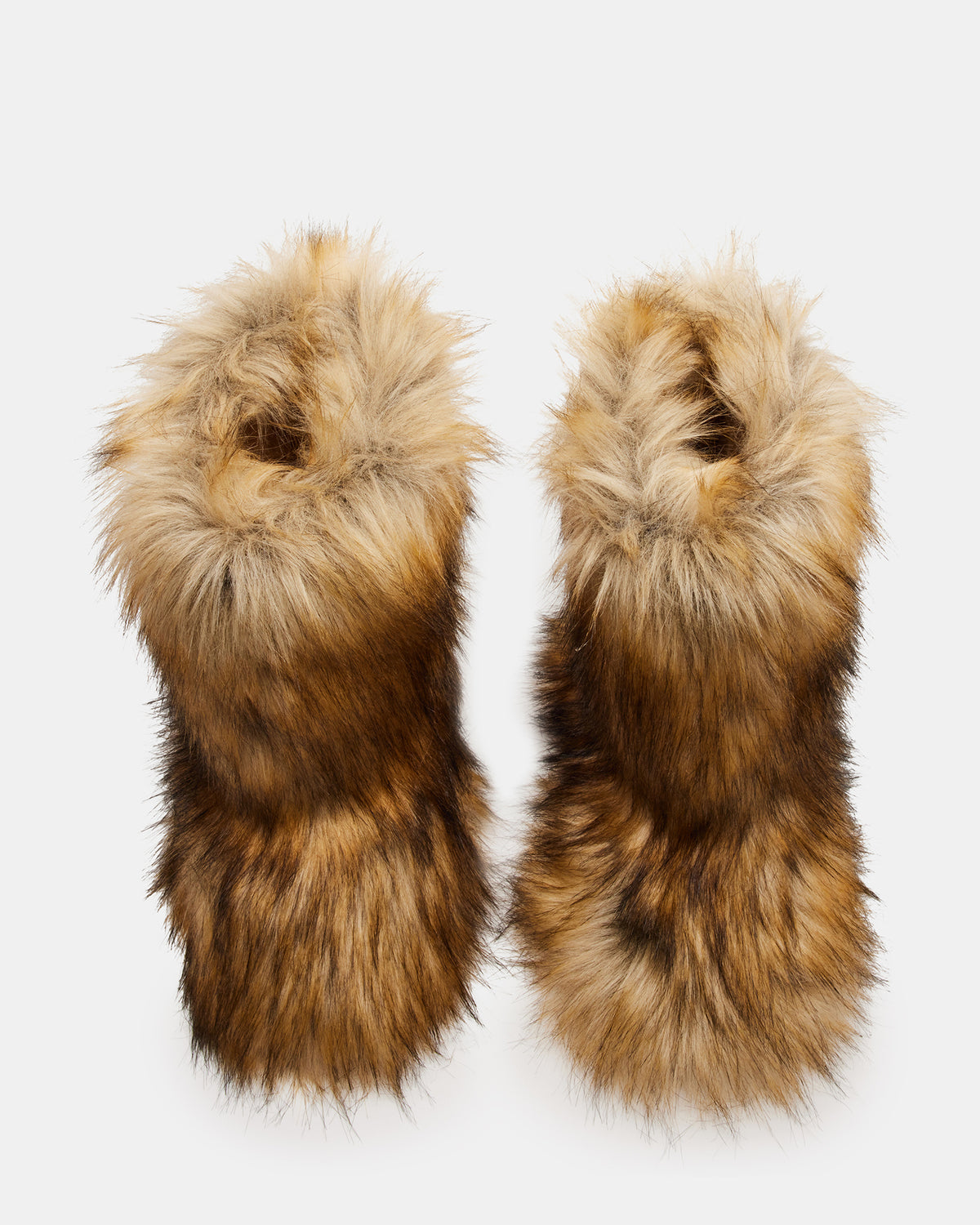 BEASTIE Tan Multi Women's Faux Fur Bootie