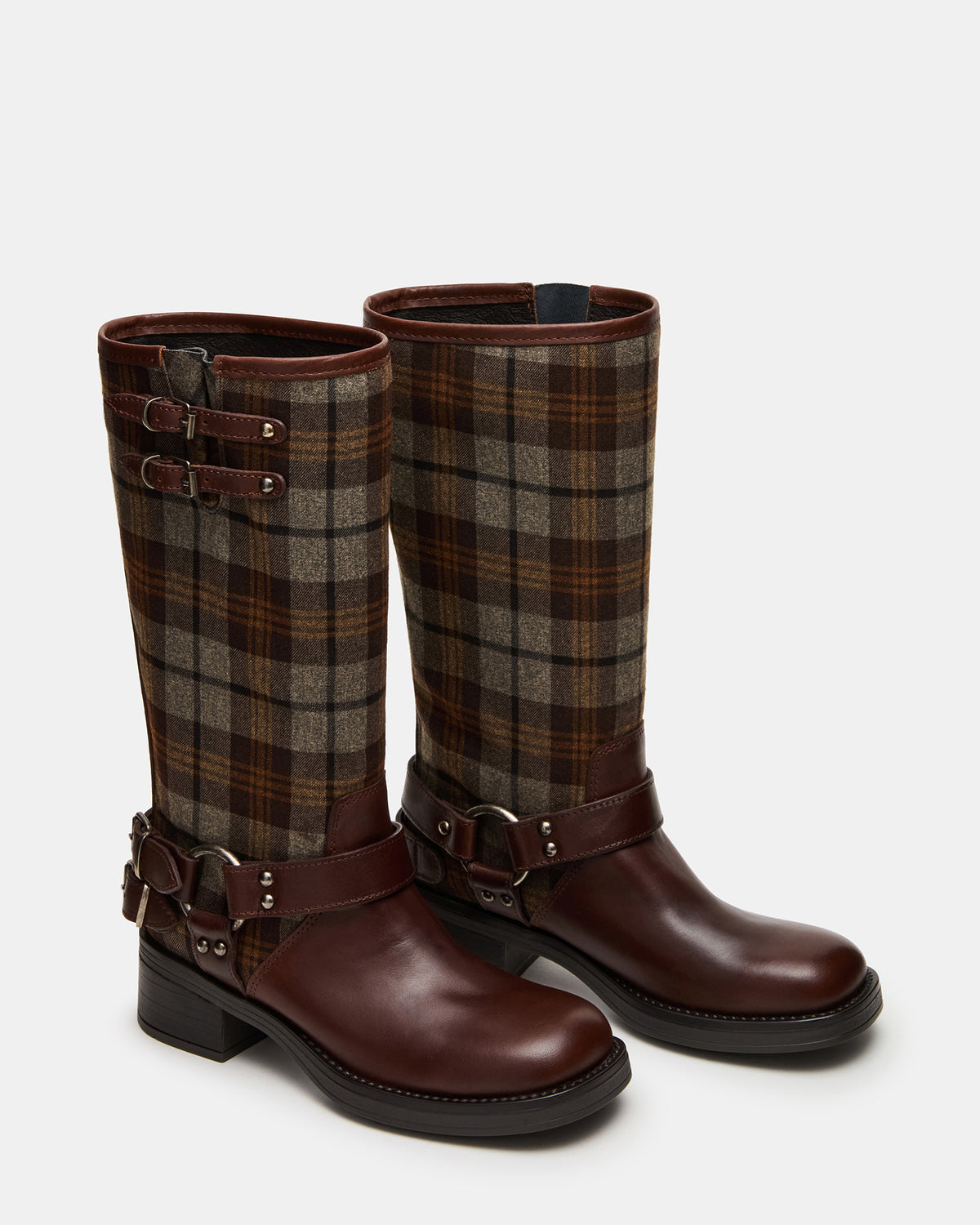 ASTOR Flannel Brown Multi Knee-High Women's Boot