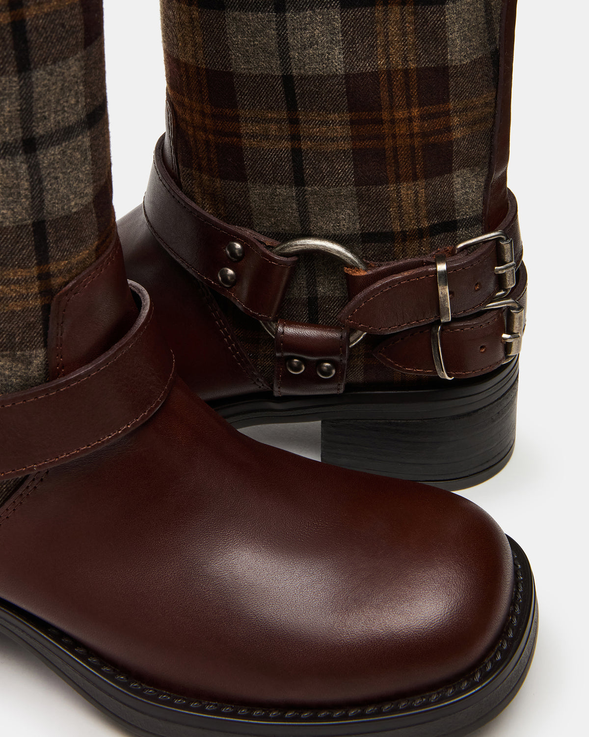 ASTOR Flannel Brown Multi Knee-High Women's Boot