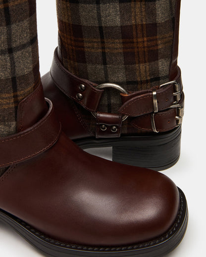 ASTOR Flannel Brown Multi Knee-High Women's Boot