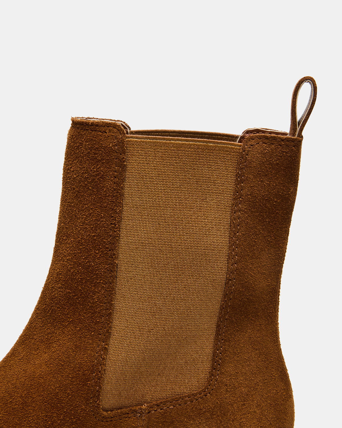 KAPLAN Camel Suede Chelsea Block Heel Women's Ankle Boot