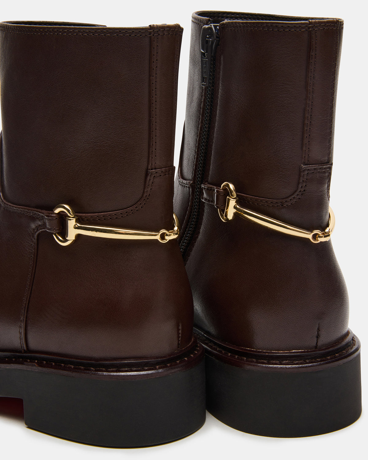 DIABLO Brown Leather Women's Ankle Boot